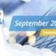 Blauer Hintergrund mit weißer Schrift „Release – September 2020“