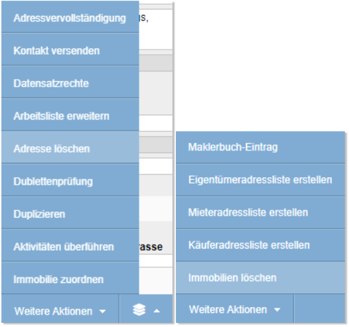 Menüeeintrag für Löschen umbenannt Screenshot